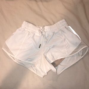 Lulu white tie shorts